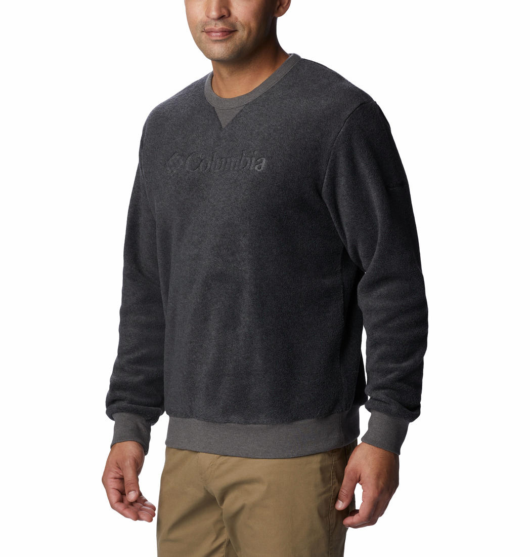Columbia Men Grey Steens Mountain Crew 2.0 Fleece Jacket
