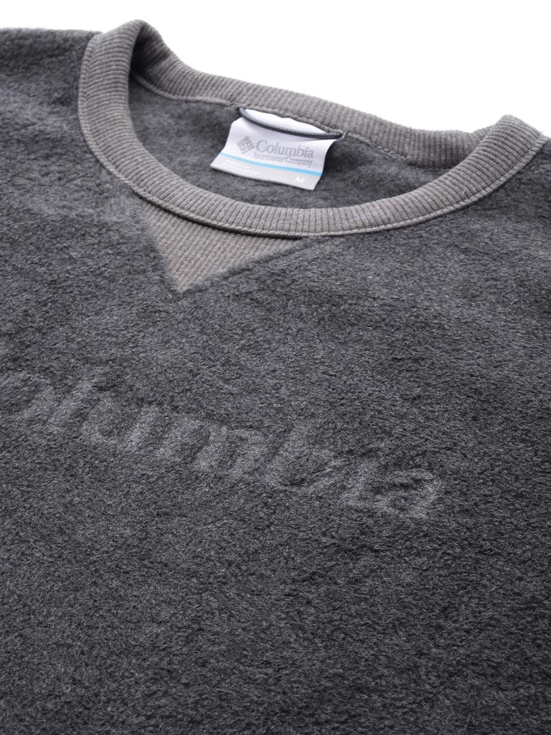Columbia Men Grey Steens Mountain Crew 2.0 Fleece Jacket