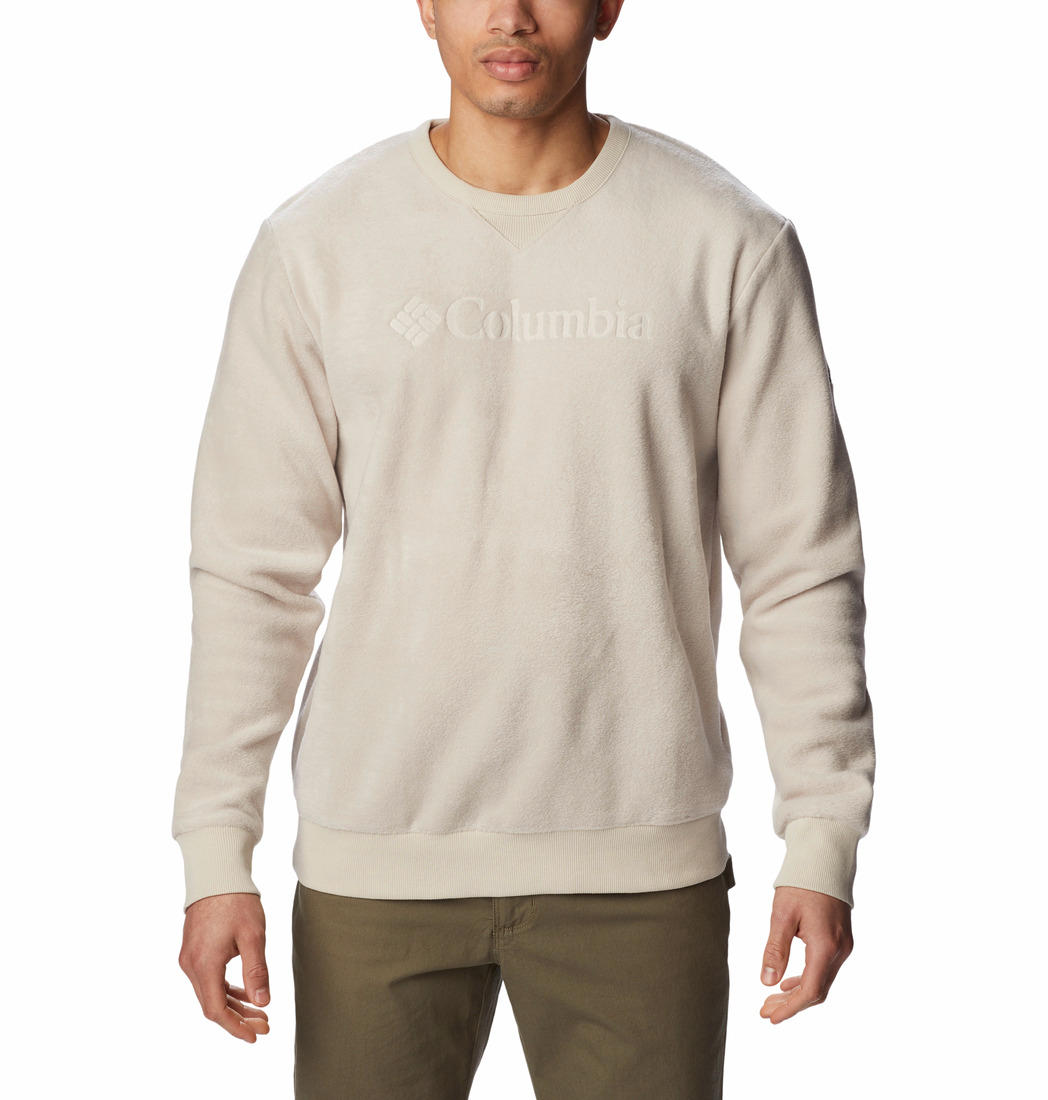 Columbia Men Beige Steens Mountain Crew 2.0 Fleece Jacket