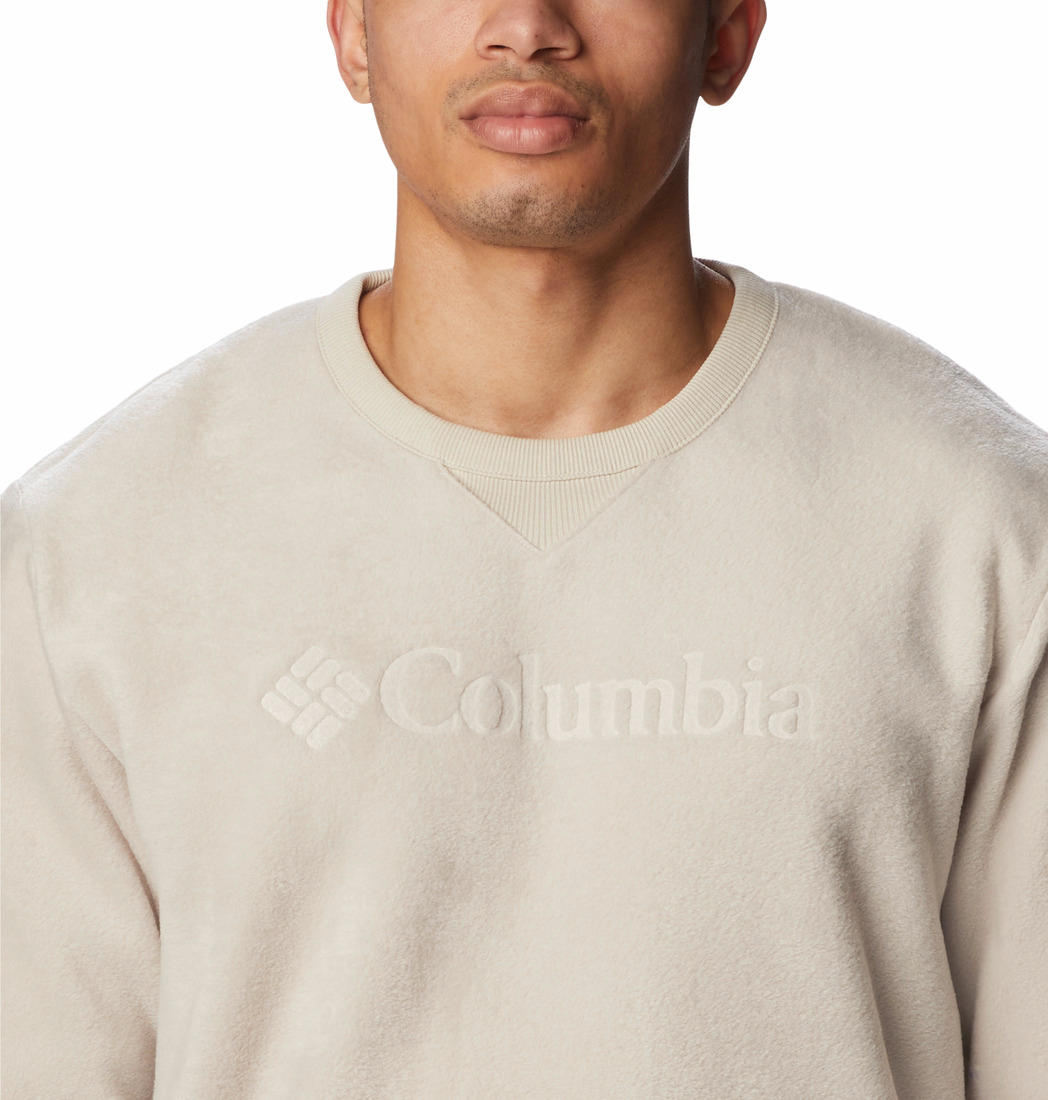 Columbia Men Beige Steens Mountain Crew 2.0 Fleece Jacket