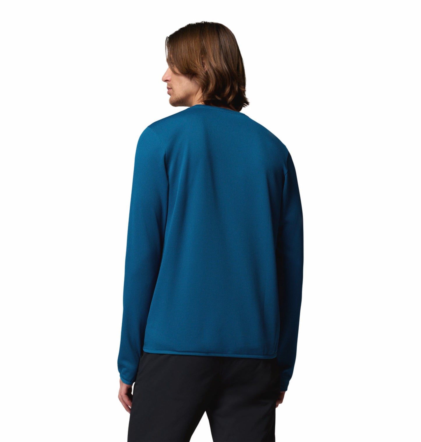 men blue omni shade tech trail utility warm tshirt