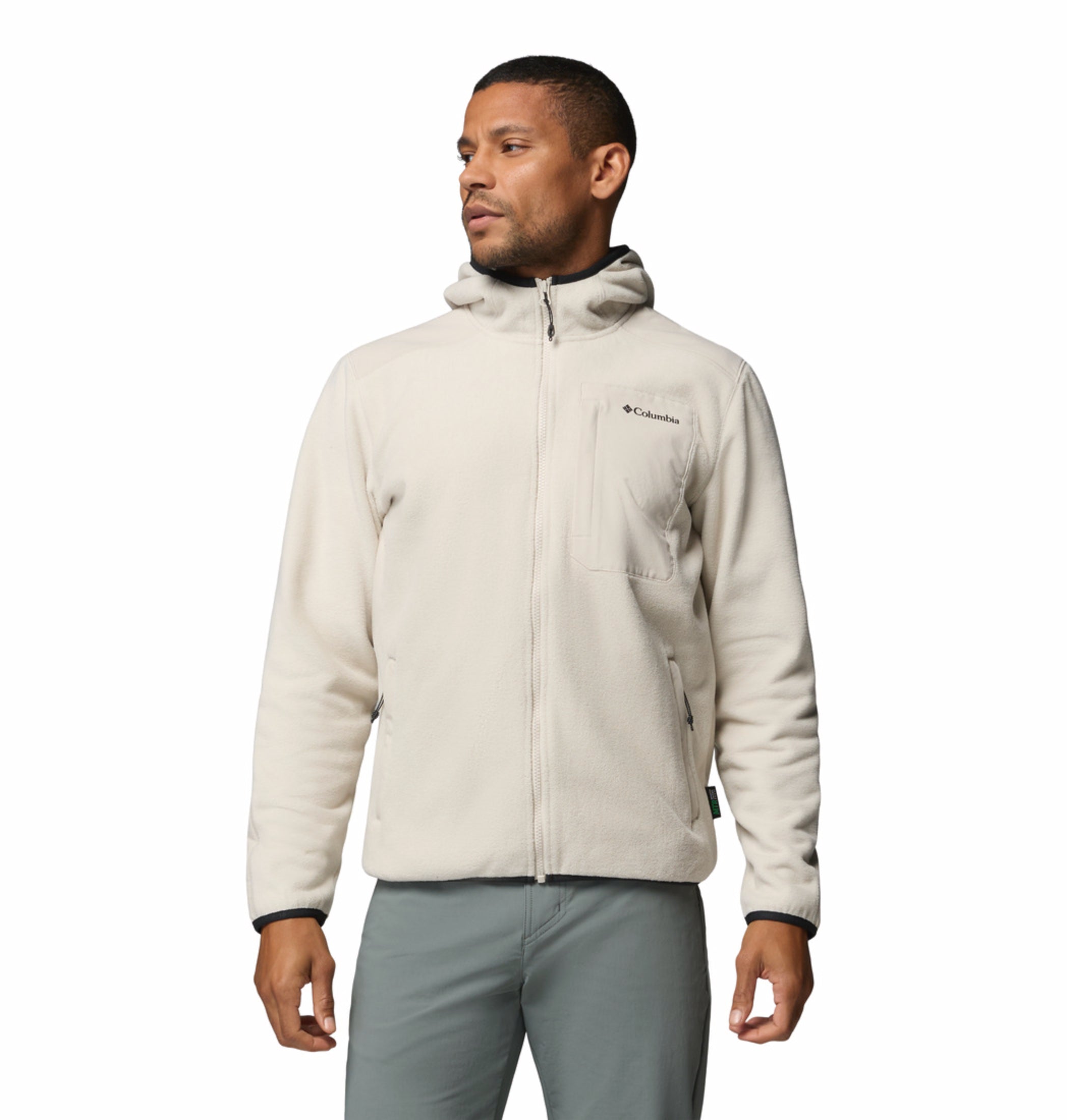 men beige mtr pacific arch 200 fleece jacket