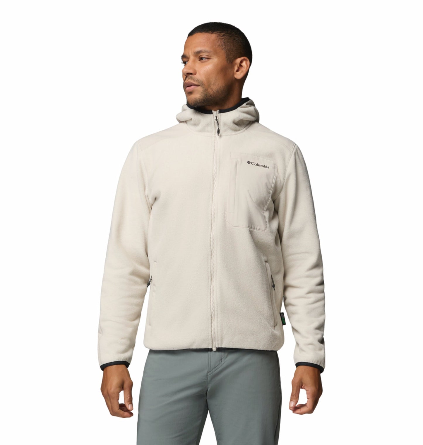 men beige mtr pacific arch 200 fleece jacket