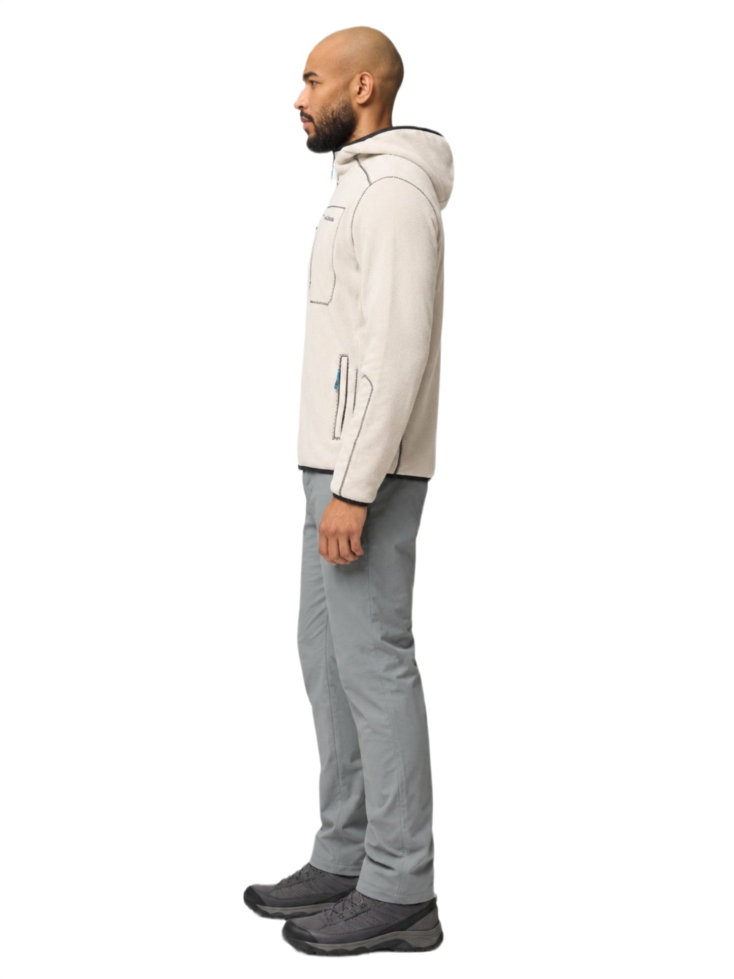 men beige mtr pacific arch 200 fleece jacket