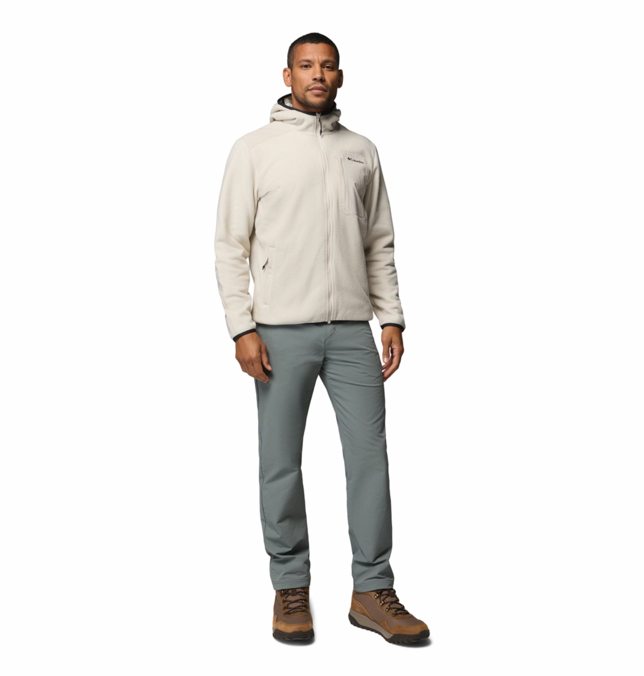 men beige mtr pacific arch 200 fleece jacket