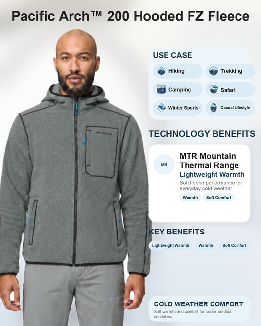 men green mtr pacific arch 200 fleece jacket