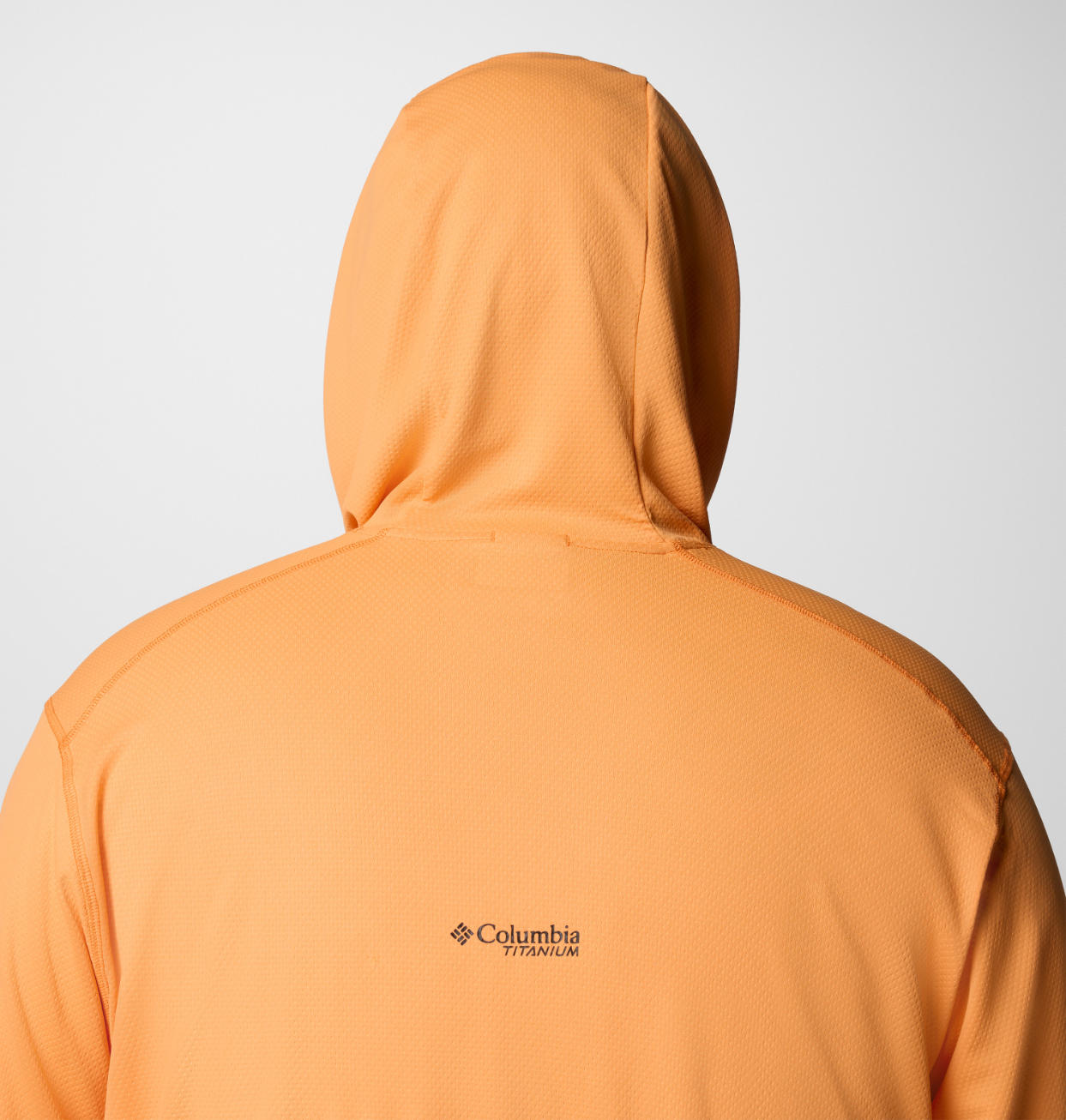 Columbia Mens Orange Omni-Shade Broad Spectrum Air Flow Summit Valley Hoodie Tshirt