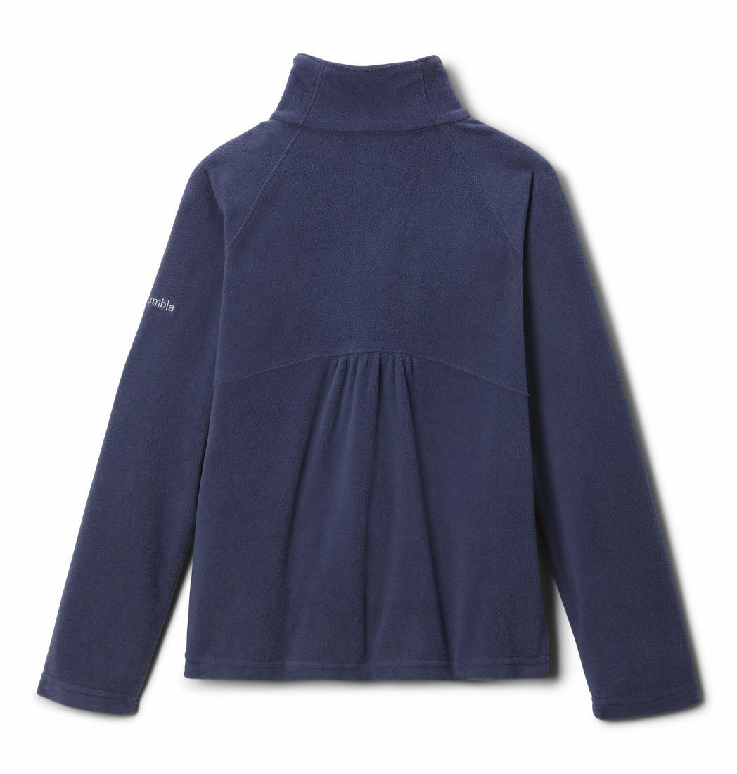 Columbia Kids Girls Blue Glacial Fleece Half Zip Fleece Jacket