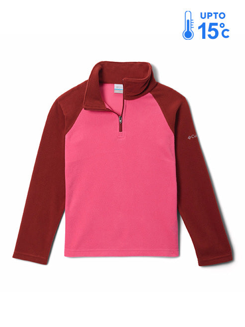 Columbia Kids Girls Red Glacial Pullover