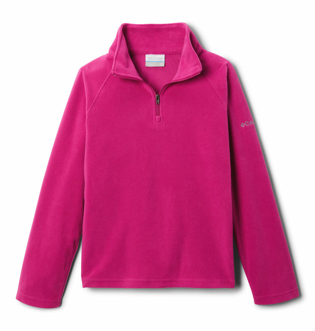 Columbia Kids Girls Red Glacial Half Zip Fleece