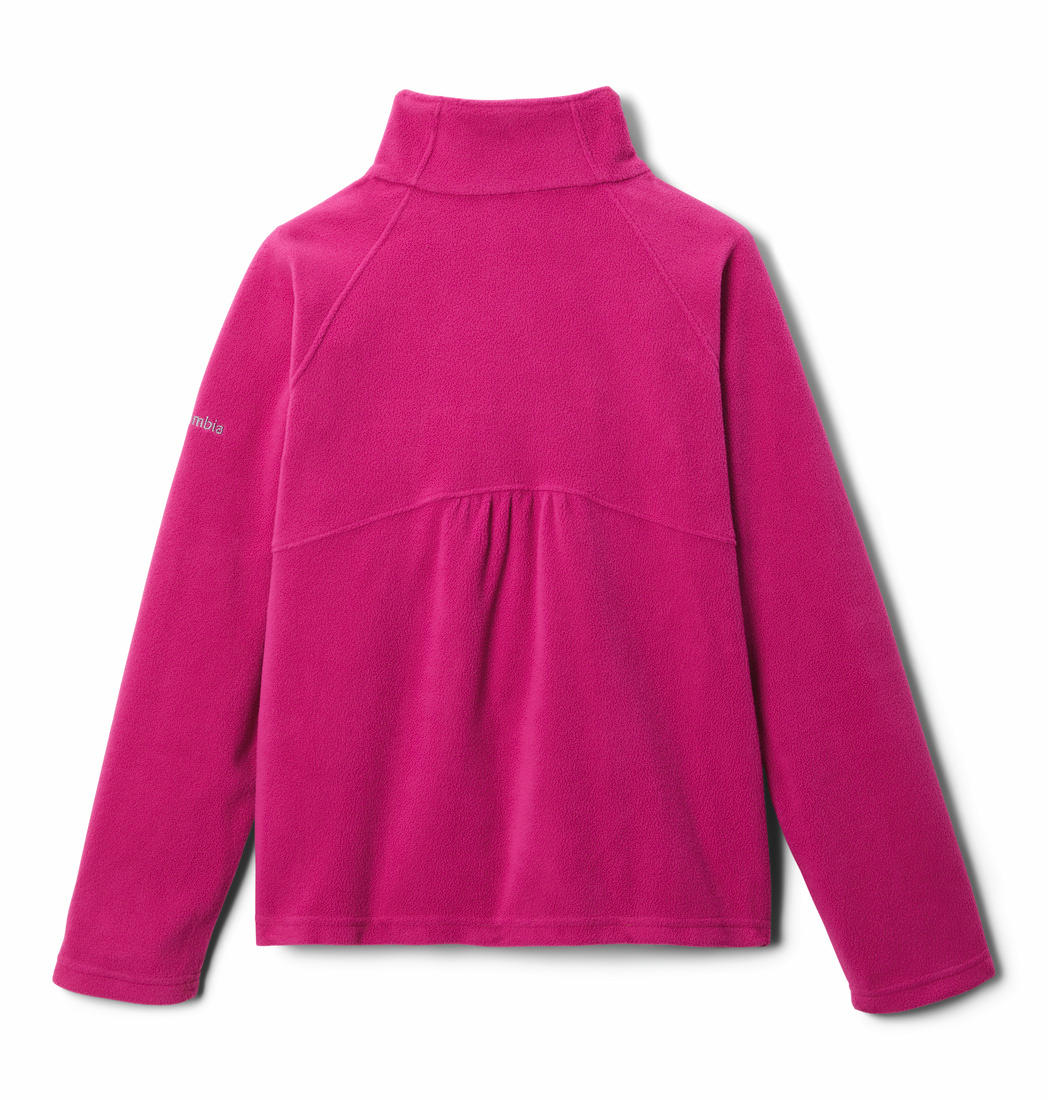 Columbia Kids Girls Red Glacial Half Zip Fleece