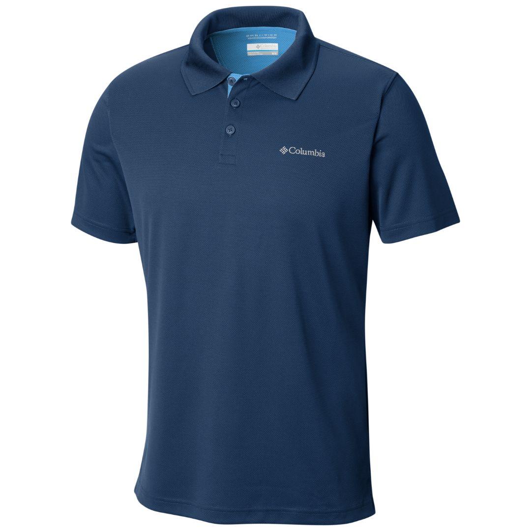 Columbia Men Blue Utilizer Polo T-Shirt