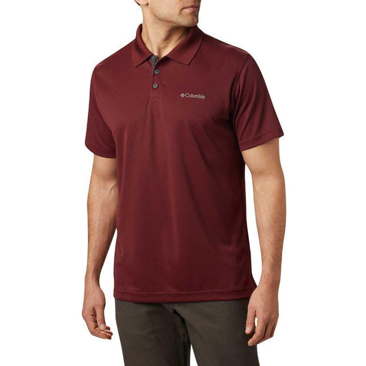 Columbia Men Maroon Utilizer Polo T-Shirt