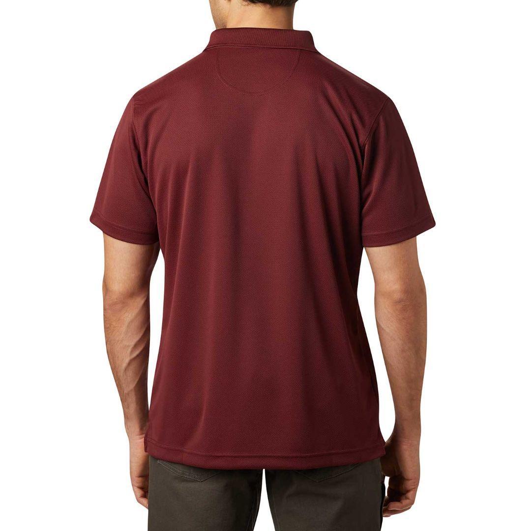 Columbia Men Maroon Utilizer Polo T-Shirt