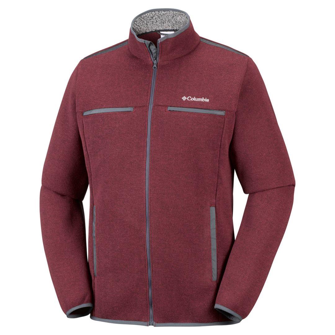 Columbia Men Red Terpin Point III Full Zip