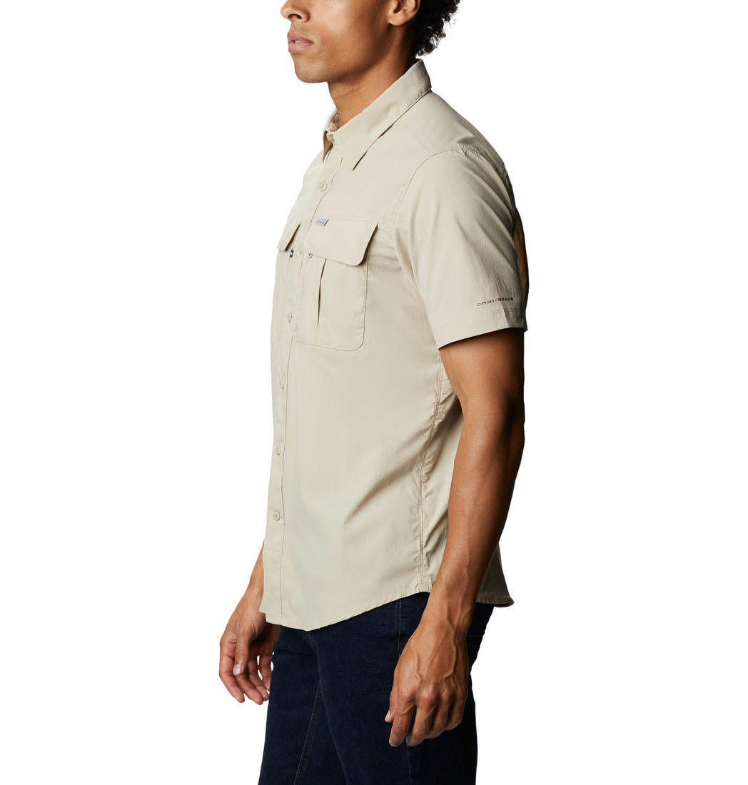 Columbia Men Beige Newton Ridge Short Sleeve Shirts