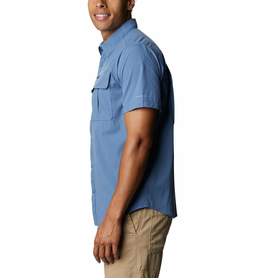 Columbia Men Blue Newton Ridge Short Sleeve Shirts