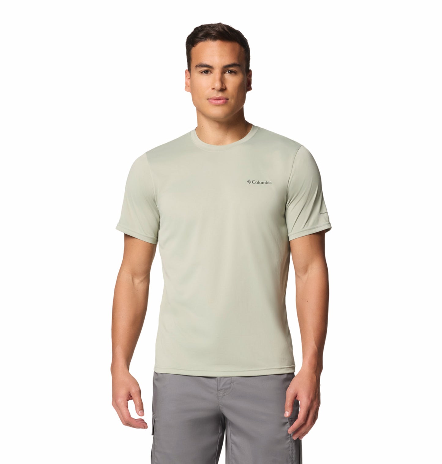 Columbia Men's Green Omni-Wick Quick-Dry Hiking Performance T-Shirt
