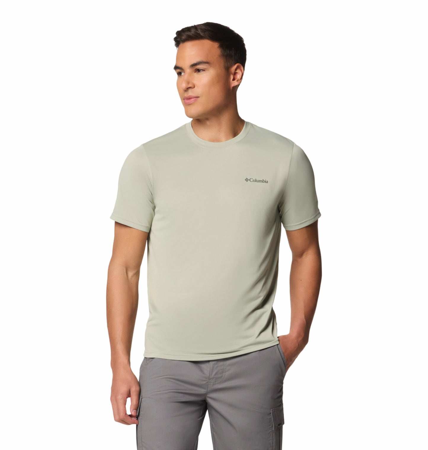 Columbia Men's Green Omni-Wick Quick-Dry Hiking Performance T-Shirt