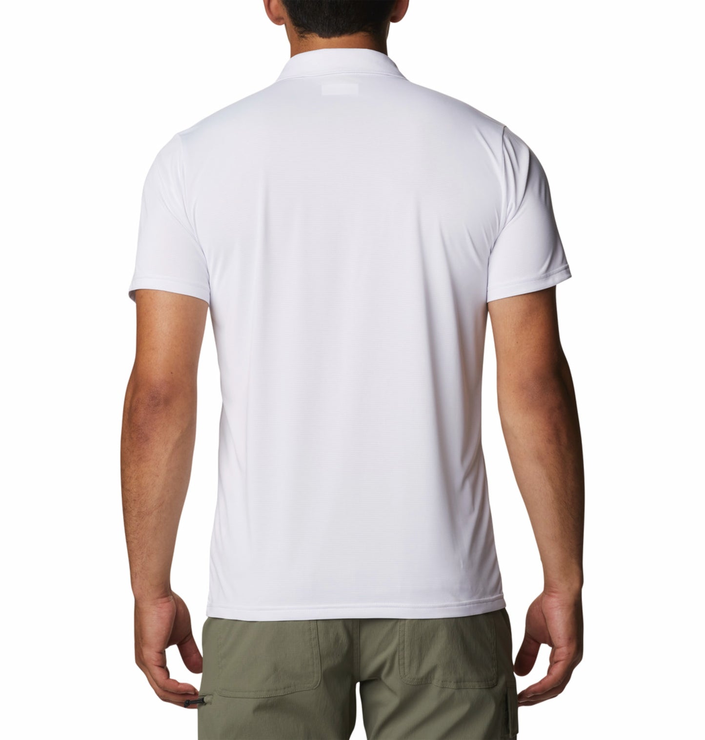 Columbia Men White Omni-Wick Hike Polo Tshirt