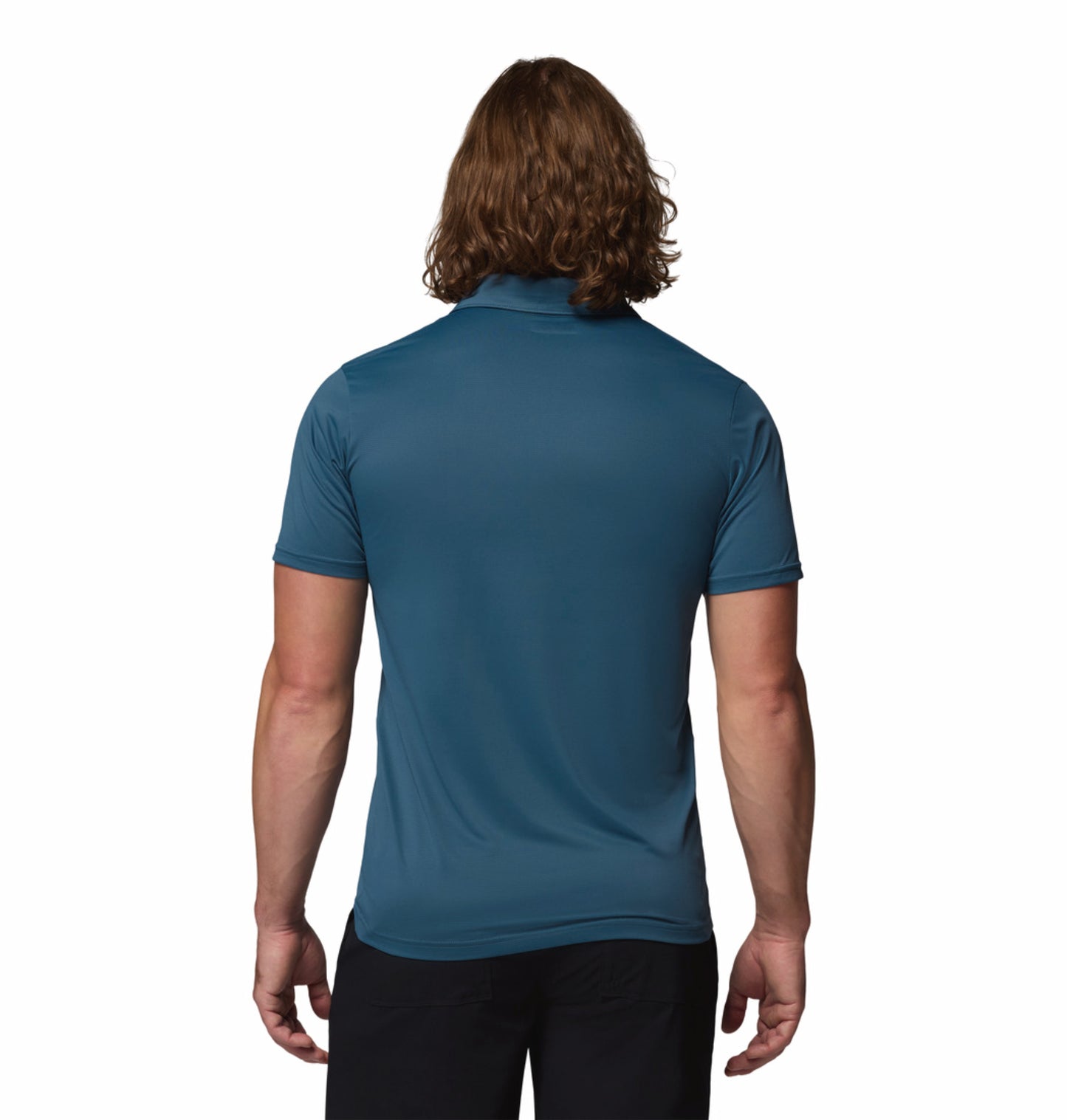Columbia Men Blue Omni-Wick Hike Polo Tshirt