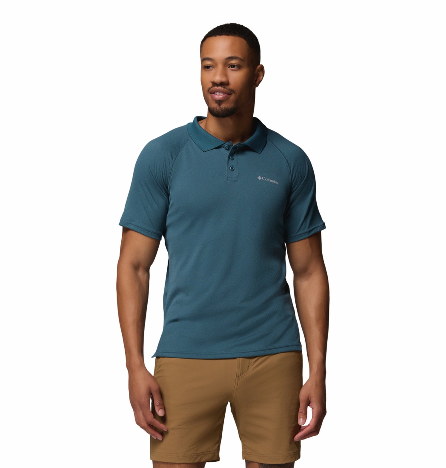 Columbia Men Blue Omni-Freeze Alpine Chill Pro Polo Tshirt