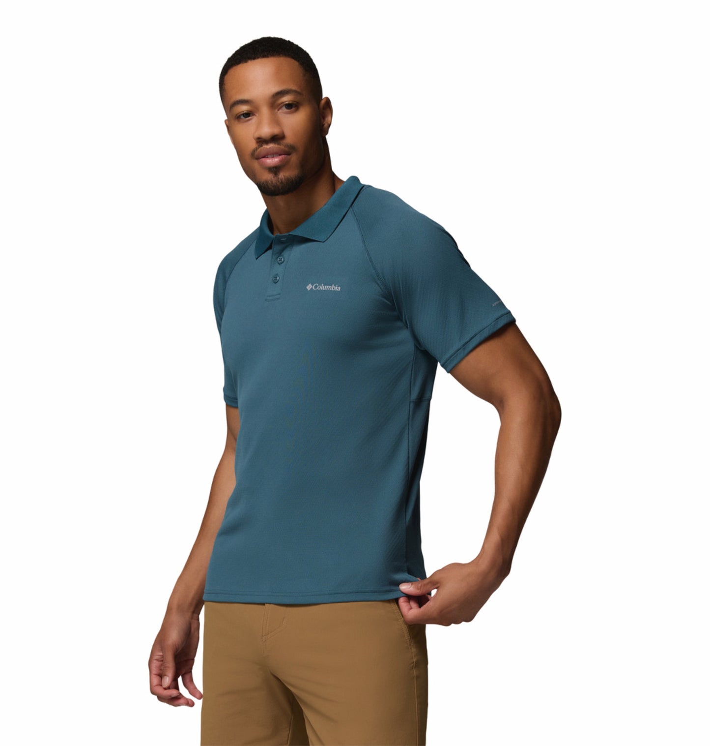Columbia Men Blue Omni-Freeze Alpine Chill Pro Polo Tshirt
