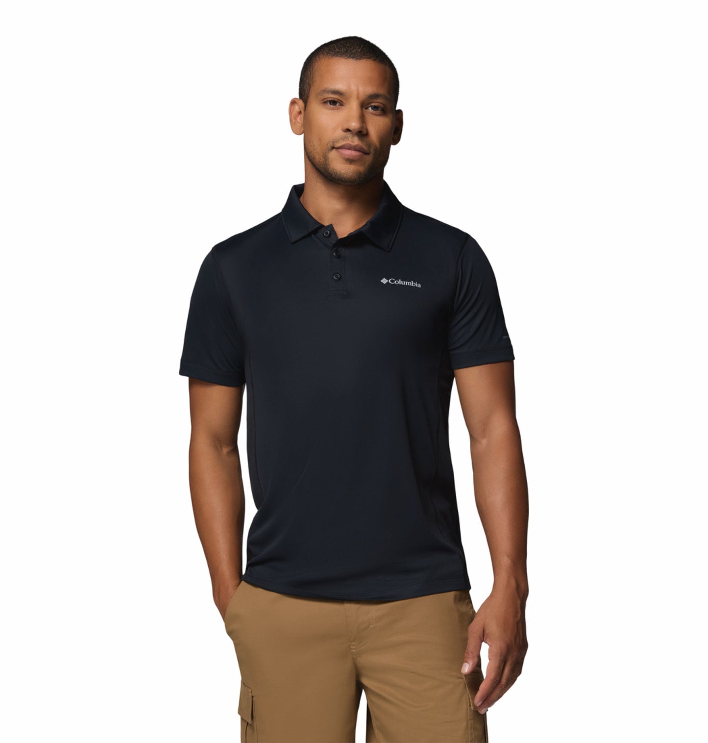 Columbia Men Black Omni-Freeze Zero Rules Polo Tshirt