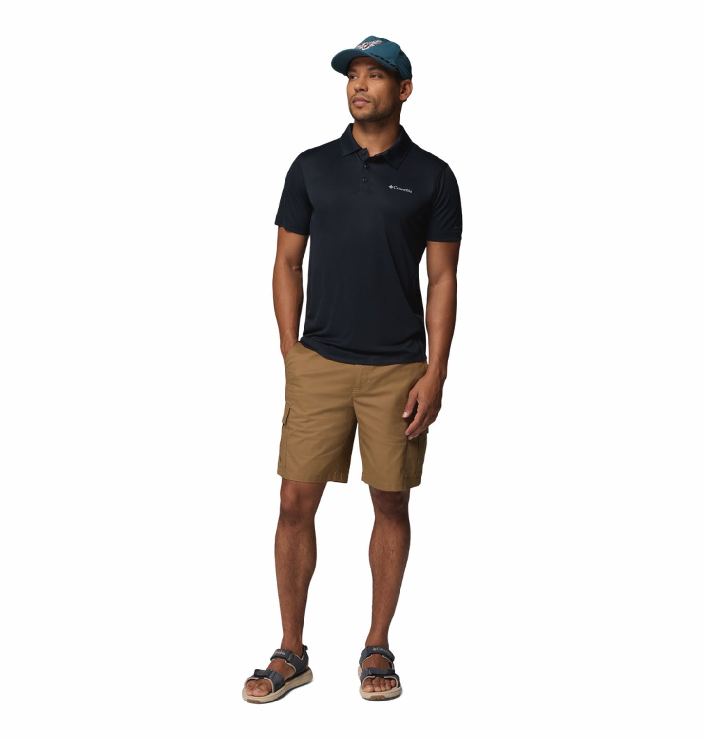 Columbia Men Black Omni-Freeze Zero Rules Polo Tshirt