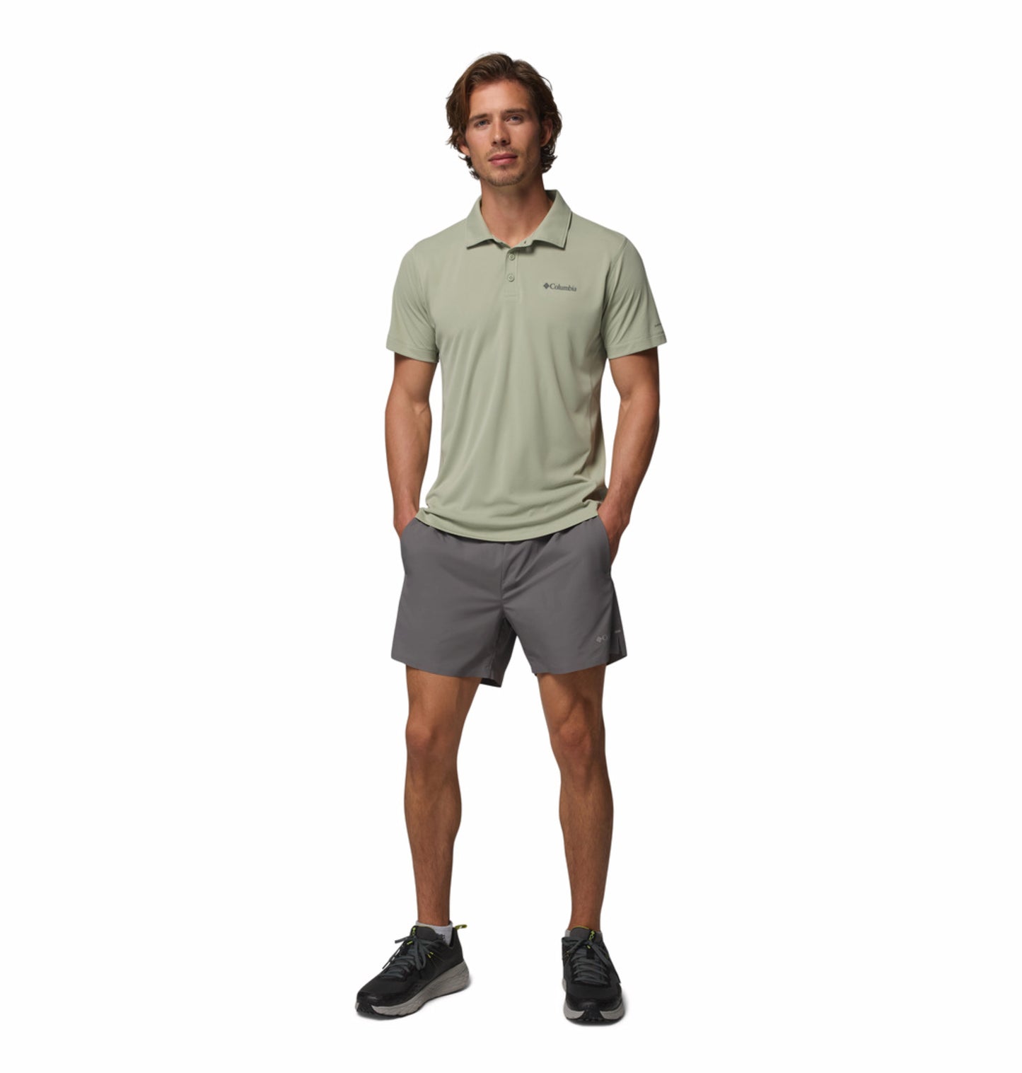 Columbia Men Green Omni-Freeze Zero Rules Polo Tshirt