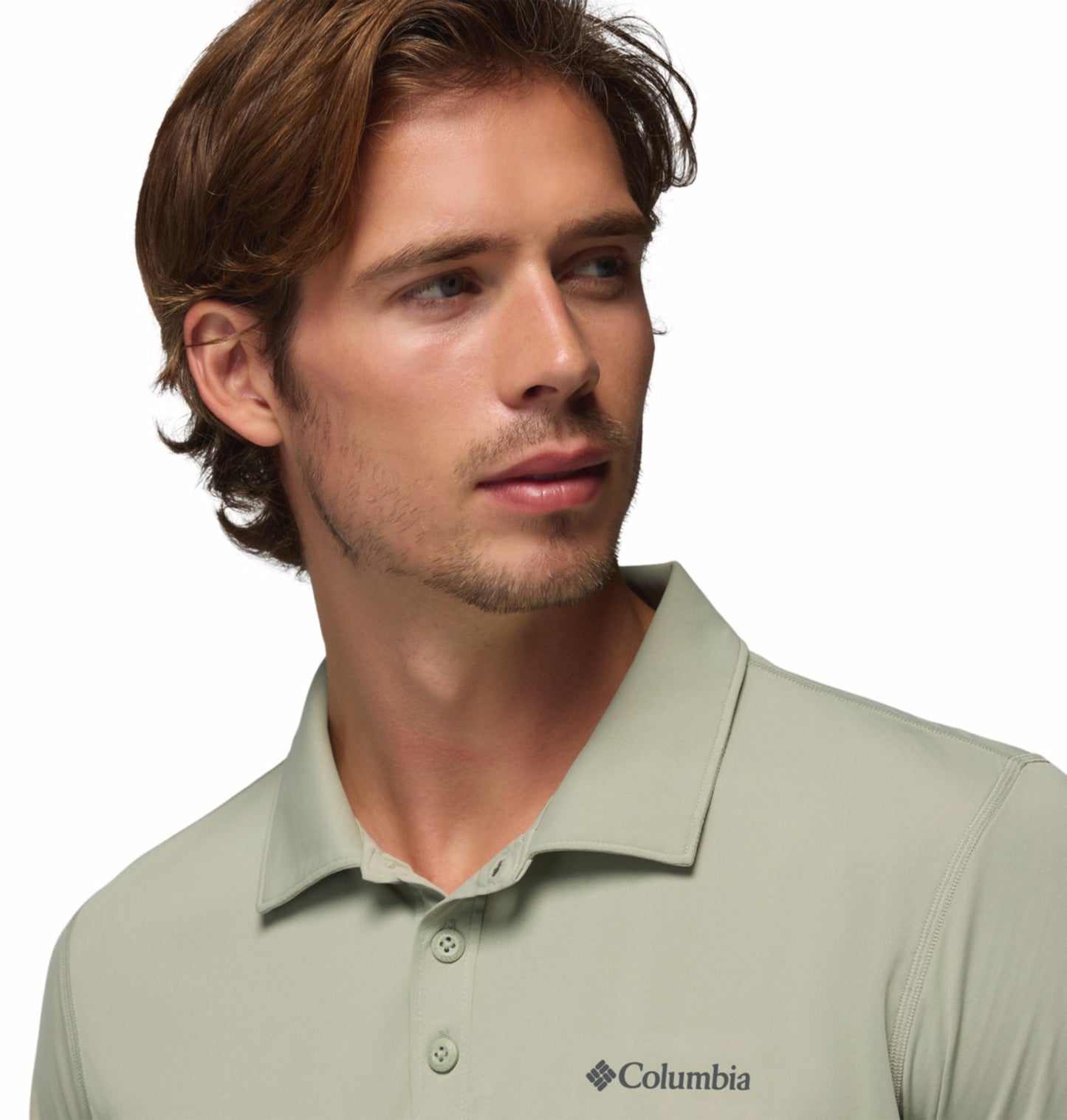Columbia Men Green Omni-Freeze Zero Rules Polo Tshirt