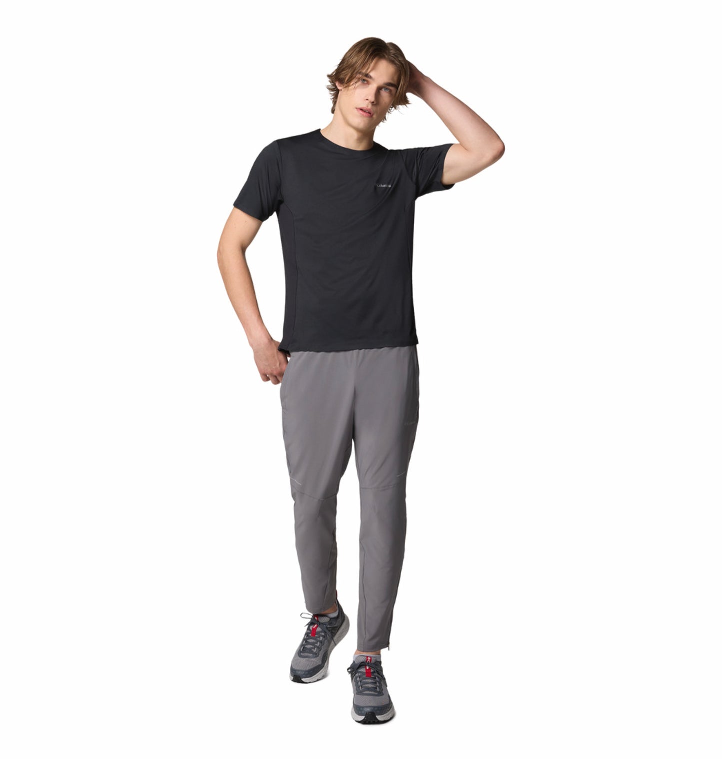 Columbia Men Black Omni-Wick Three Pitch Tshirt