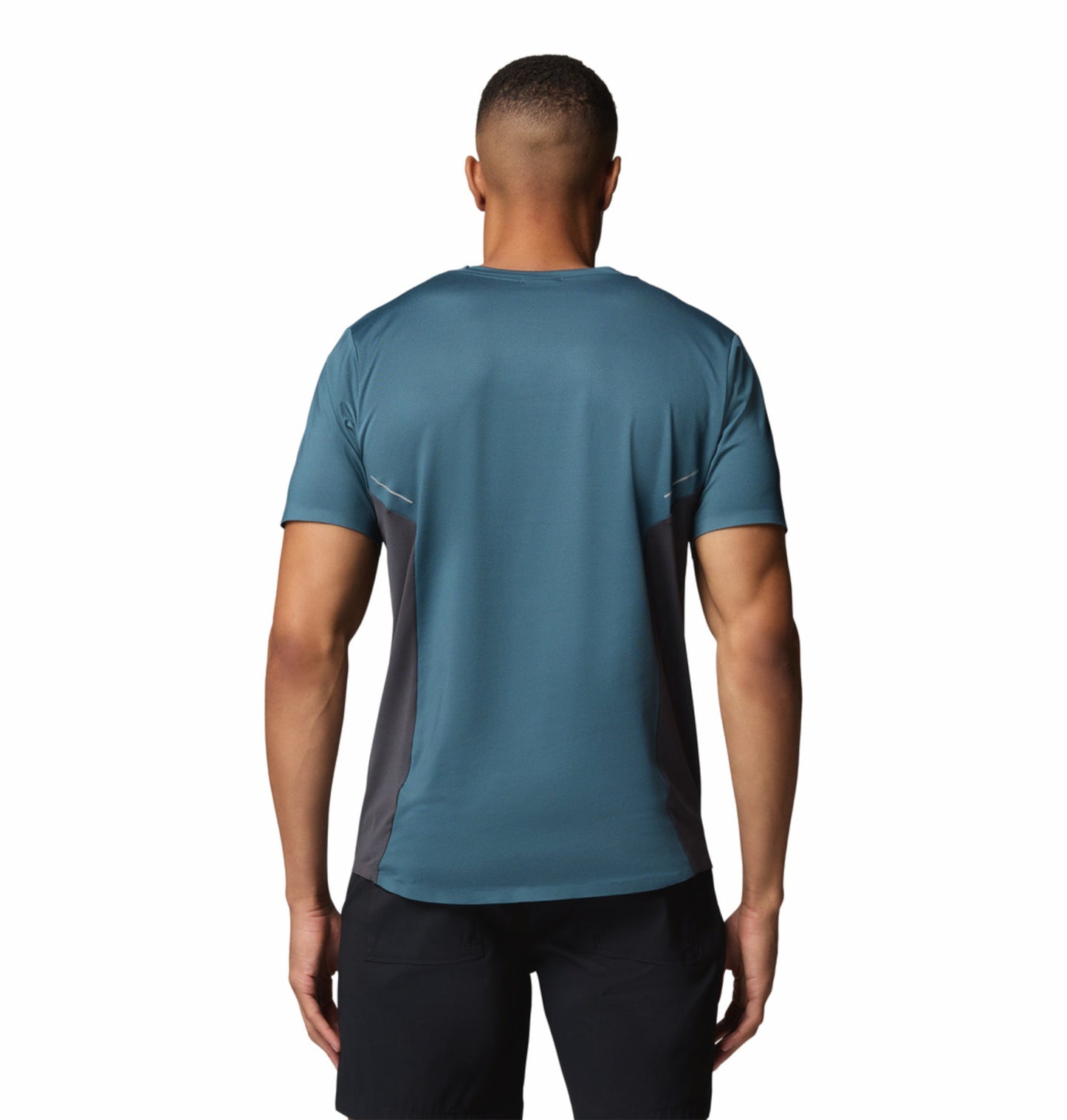 Columbia Men Blue Omni-Wick Three Pitch Tshirt