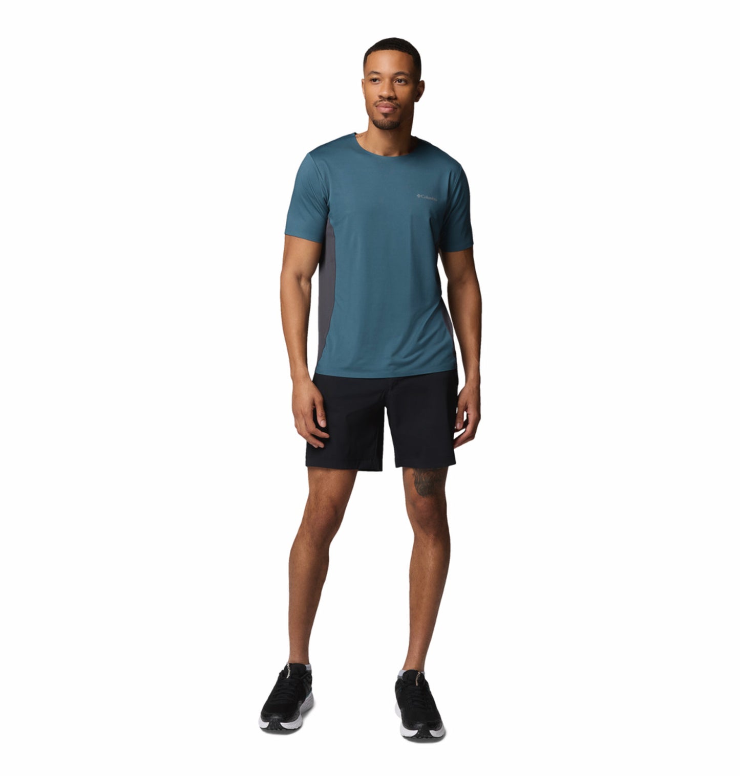 Columbia Men Blue Omni-Wick Three Pitch Tshirt