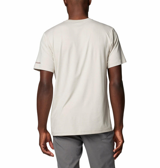 Columbia Mens Brown Kwick Hike Graphic Short Sleeve Tee