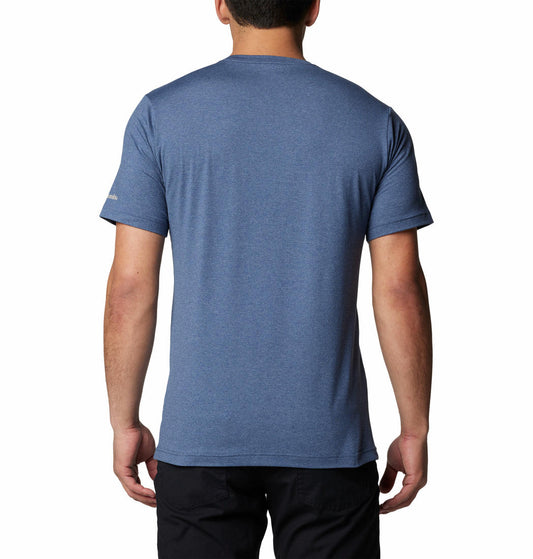 Columbia Mens Blue Kwick Hike Graphic Short Sleeve Tee