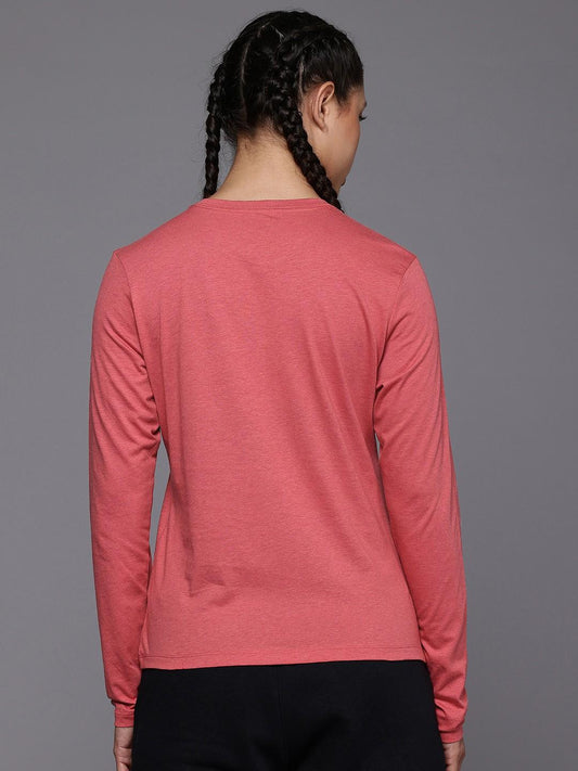 Columbia Womens Red Trek Relaxed Long Sleeve Tshirt