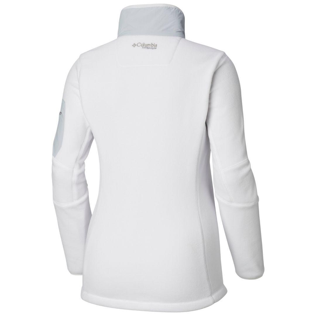 Columbia Women White Titan Pass II 2.0 Fleece Jacket