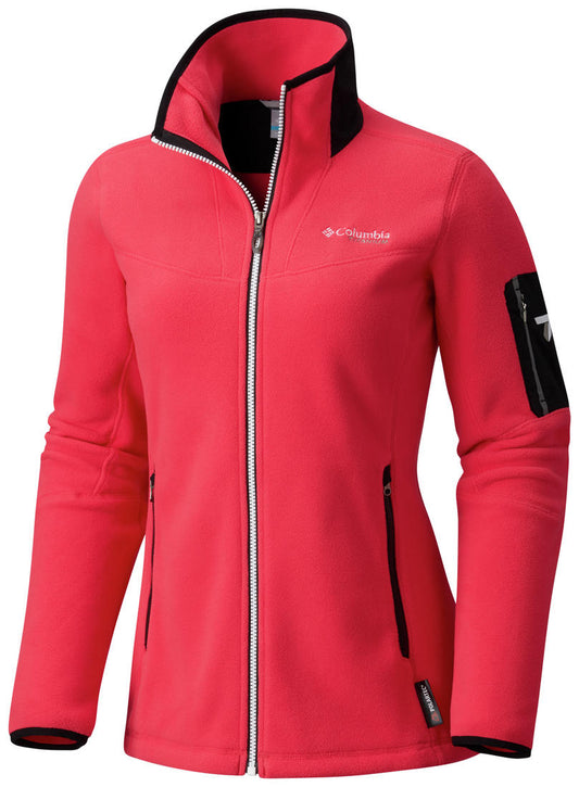 Columbia Women Red Titan Pass II 2.0 Fleece Jacket