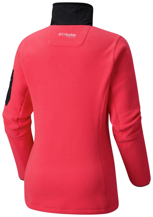 Columbia Women Red Titan Pass II 2.0 Fleece Jacket