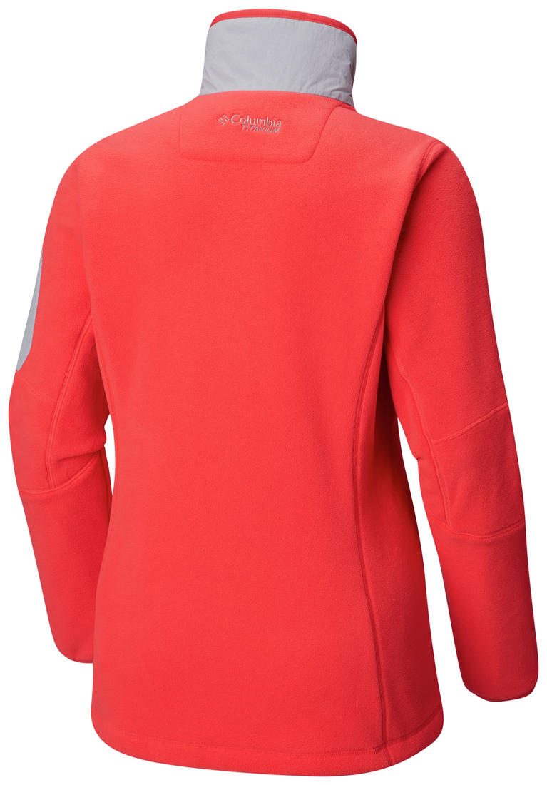 Columbia Women Red Titan Pass II 2.0 Fleece Jacket