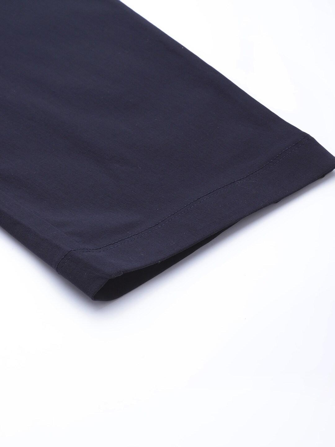 A Women Wearing Columbia Women Navy Blue Anytime Casual Pull On Pant (Sun Protection)