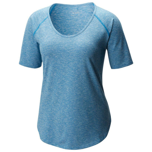 Columbia Women Blue Wander More SS T-Shirt