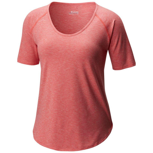 Columbia Women Pink Wander More SS T-Shirt
