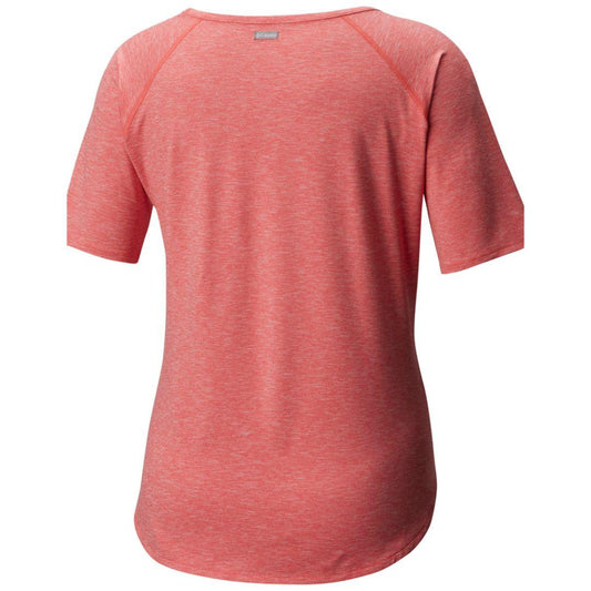 Columbia Women Pink Wander More SS T-Shirt