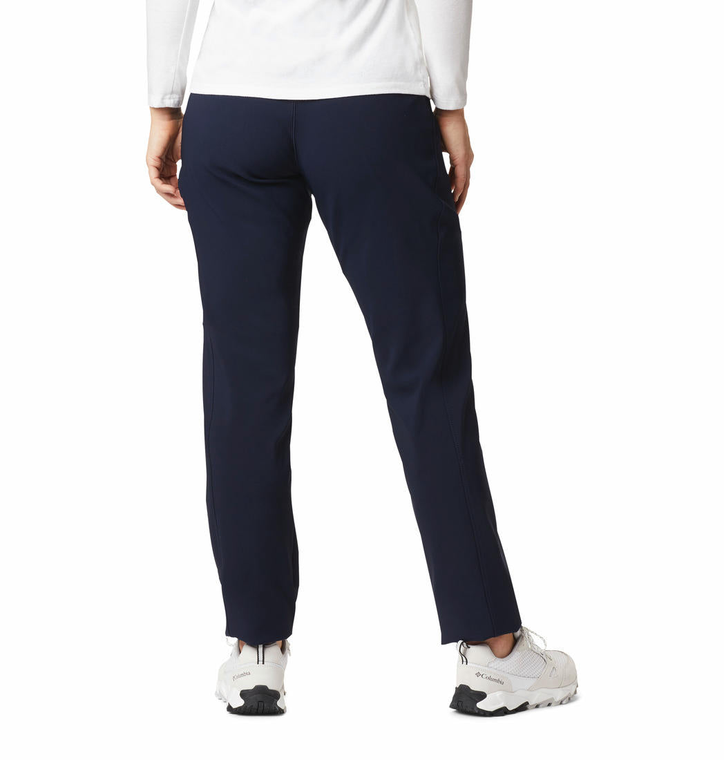 Columbia Women Navy Blue Back Beauty Highrise Warm Winter Pant (Sun Protection)