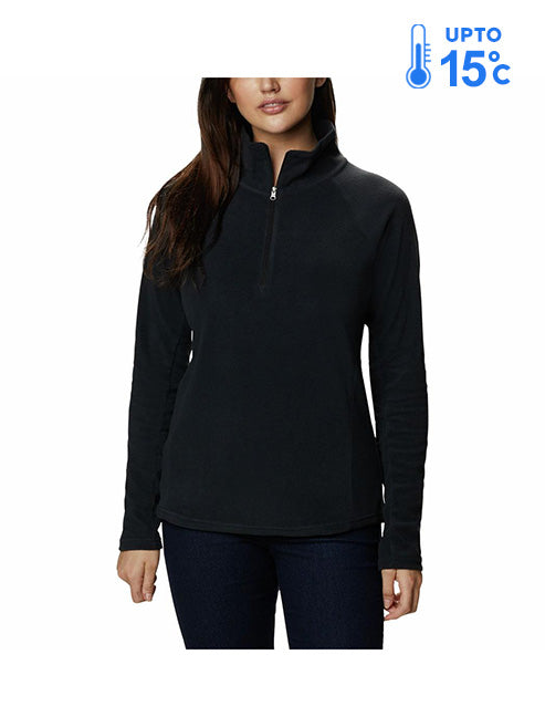 Columbia Women Black Glacial IV 1/2 Zip