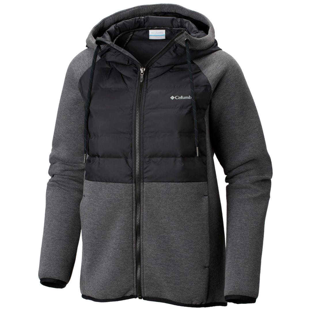 Columbia Women Black Northern Comfort Hybrid Hoodie