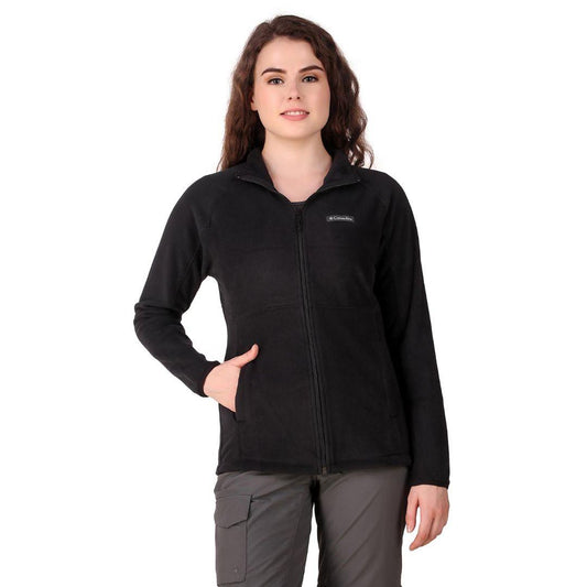 Columbia Women Black Basin Trail Fleece Full Zip