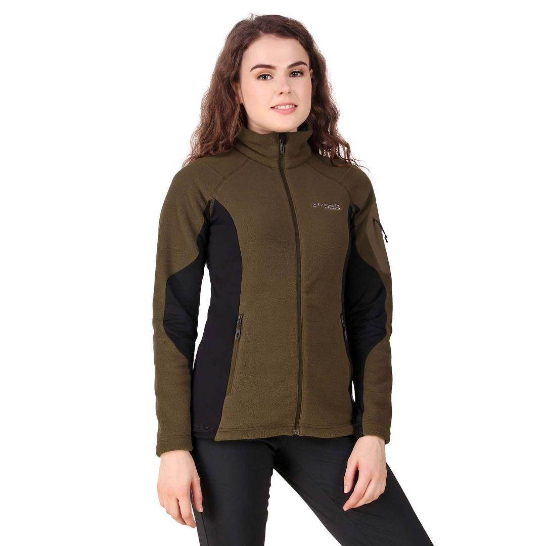 Columbia Women Olive Titan Pass 2.0 II Fleece Jacket